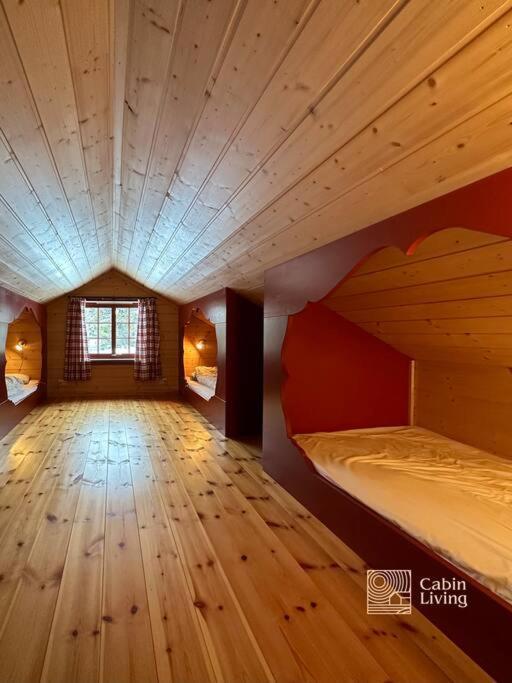 Large Cabin Sjusjoen Best View, Sauna, Ski Inout Exteriér fotografie