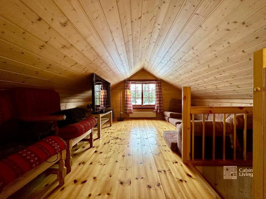Large Cabin Sjusjoen Best View, Sauna, Ski Inout Exteriér fotografie