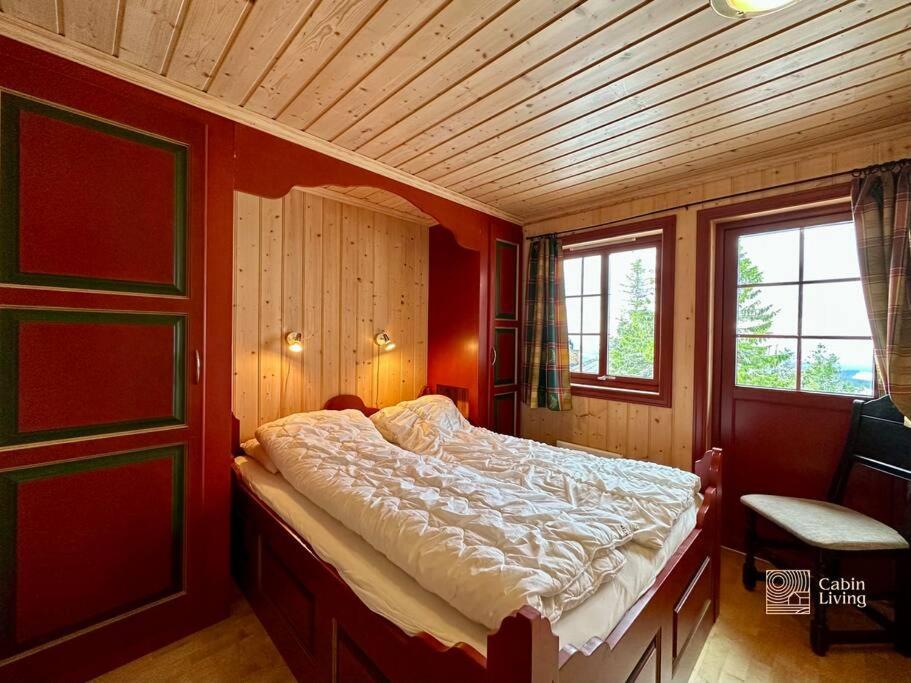 Large Cabin Sjusjoen Best View, Sauna, Ski Inout Exteriér fotografie